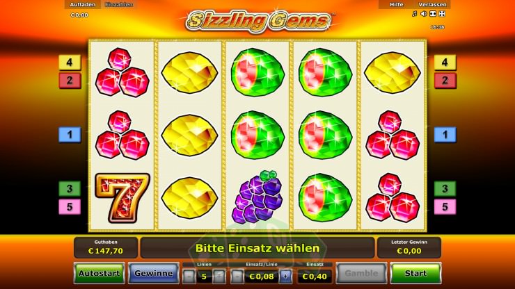 Sizzling Gems Titelbild