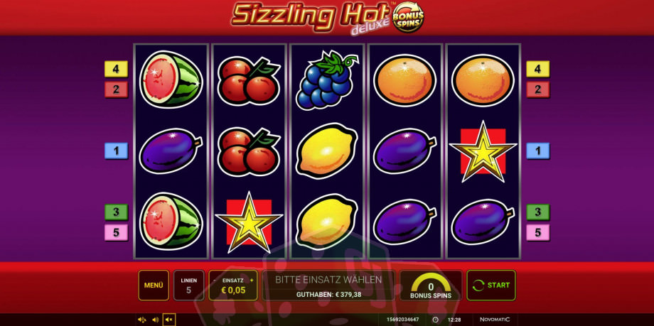 Sizzling Hot Deluxe Bonus Spins Cover picture