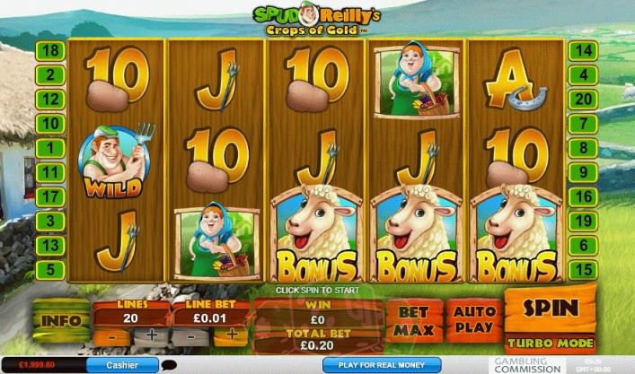 Playtech Releases Spud O Reilly Slot Machine