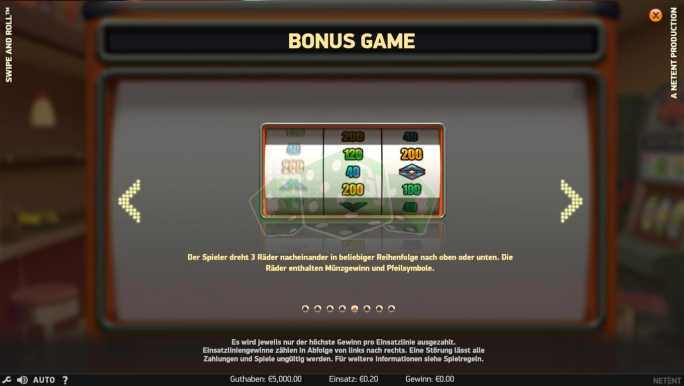 Bonus game. Свайп игра. Swipe Roll. Swipe & Roll NETENT.