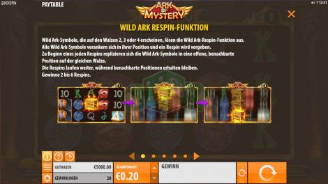 Wild Ark Respin Funktion