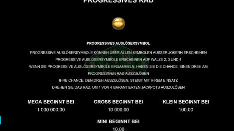 Der Progressive Jackpot bei Atlantean Treasures