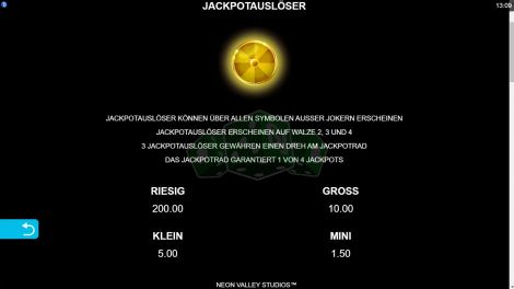 Jackpot Auslöser