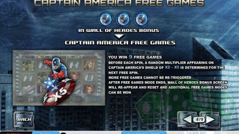 Captain America Freispiele