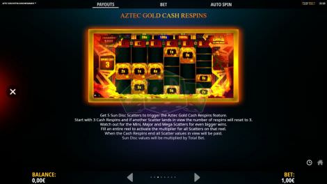 Aztec Gold Cash Respins