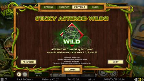 Sticky Asteroid Wilds