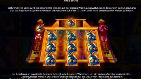 Die Freispiele bei Book of Immortals