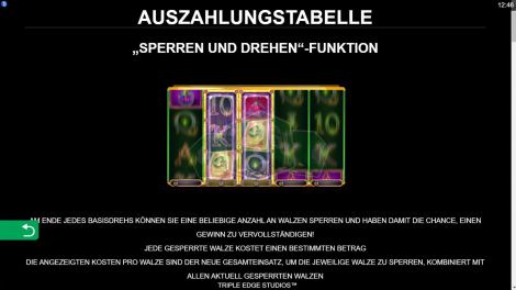 Sperren und Drehen Funktion