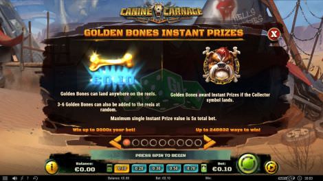 Golden Bones Instant Prizes