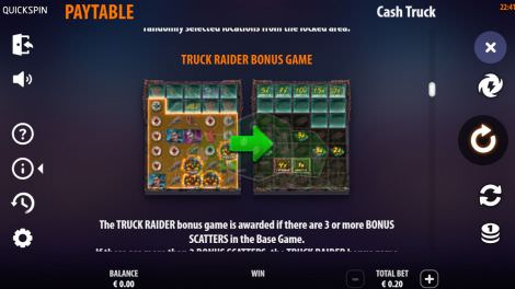 Truck Raider Bonus Game