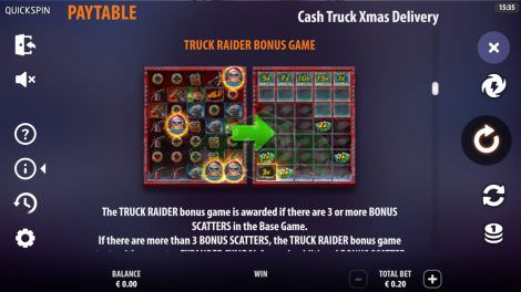 Truck Raider Bonus Game