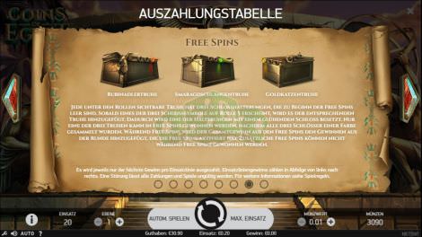 Freispiele Funktion