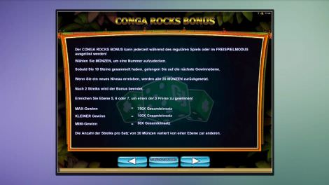 Conga Rocks Bonus