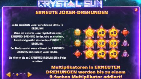 Multiplikatoren bei Crystal Sun