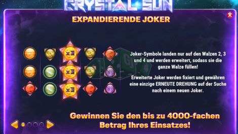 Expanding Wild Funktion bei Crystal Sun