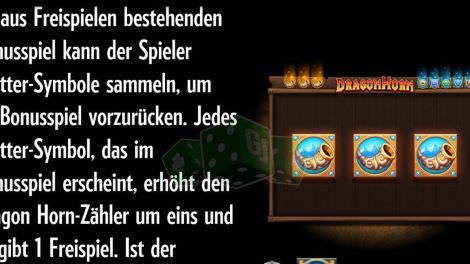 Erklärungen zu den Freespins bei Dragon Horn