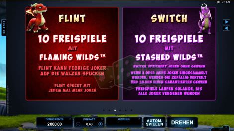 Flint und Switch Freispiele