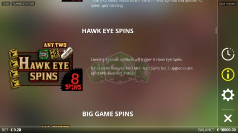 Hawk Eye Spins