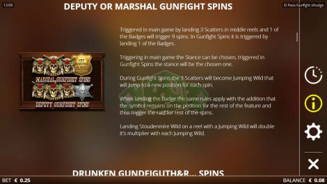 Deputy or Marshall Gunfight Spins