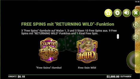 Freispiele mit Returning Wild