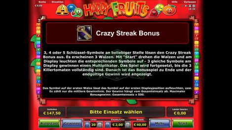 Crazy Streak Bonus