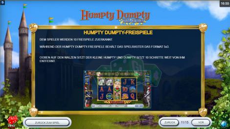 Humpty Dumpty Freispiele