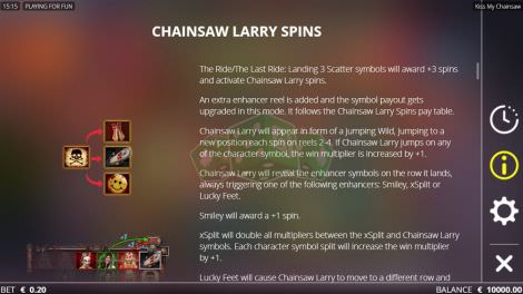 Chainsaw Larry Spins