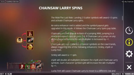 Chainsaw Larry Spins