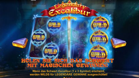 Das Wild-Feature bei Legendary Excalibur