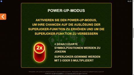 Power Up Modus