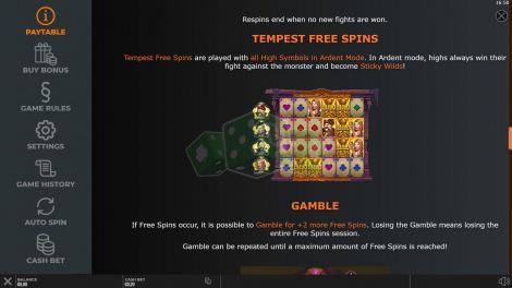 Tempest Freespins