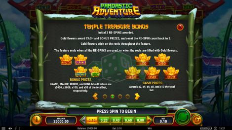Temple Treasure Bonus