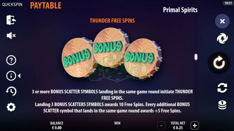 Thunder Free Spins