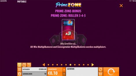 Prime Zone Bonus