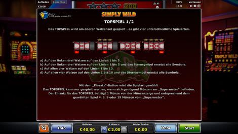 Topspiel 1 von 2 - Gewinnlinien