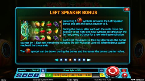 Left Speaker Bonus