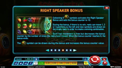 Right Speaker Bonus