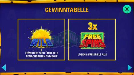 Sonnen-Wild und Freispiel-Symbol bei Space Spins