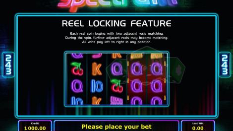 Reel Locking Feature