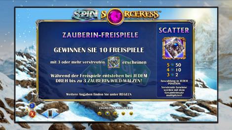 Zauberin-Freispiele & Scatter