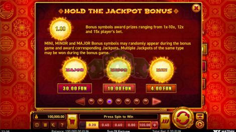 Hold The Jackpot Bonus