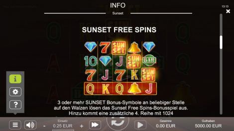 Sunset Free Spins