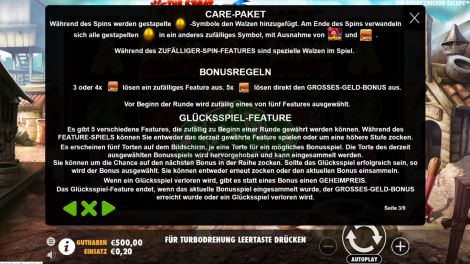 Bonusfeatures bei The Great Chicken Escape
