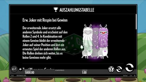 Erweiterter Joker mit Respin