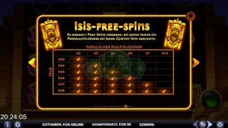 Isis Freispiele