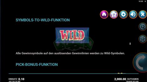 Symbols To Wild Funktion