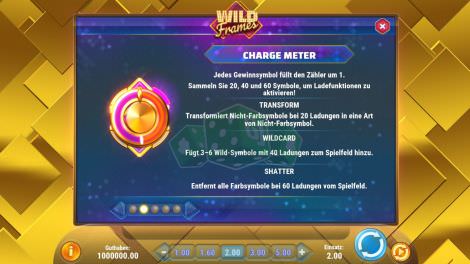 Das Charge-Meter bei Wild Frames