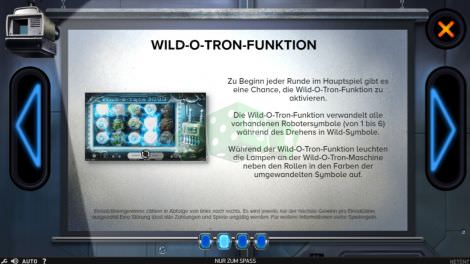 Wild o Tron Funktion