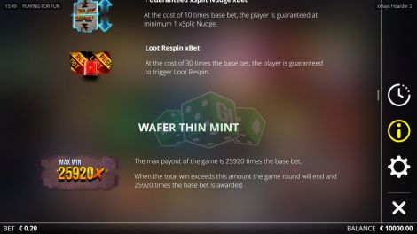 Wafer thin mint