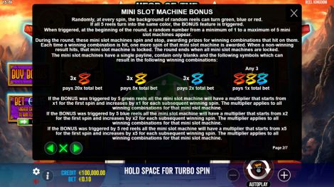 Mini Slot Machine Bonus